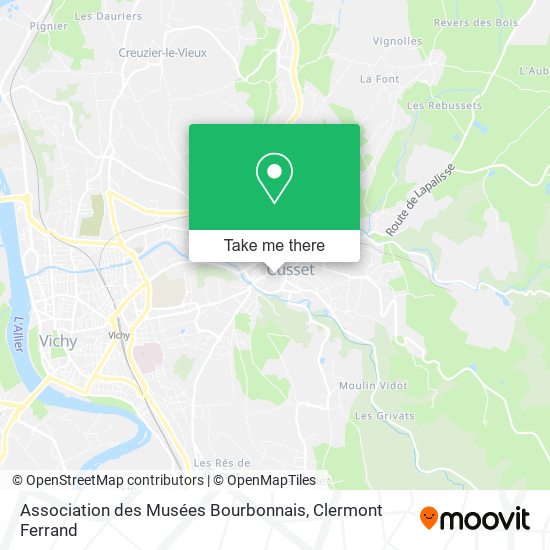 Association des Musées Bourbonnais map