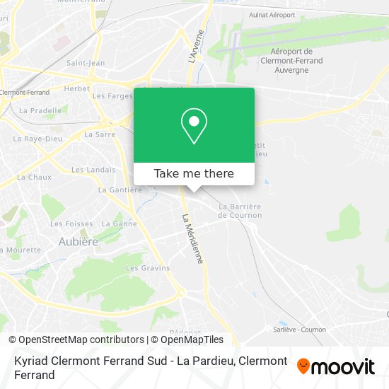 Kyriad Clermont Ferrand Sud - La Pardieu map