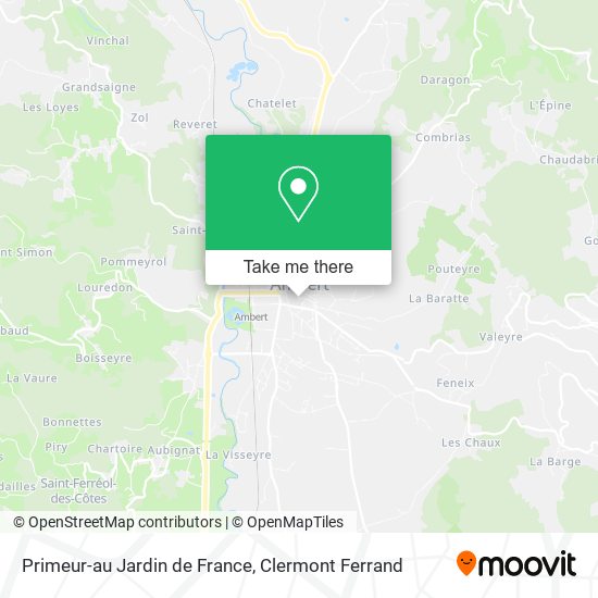 Primeur-au Jardin de France map