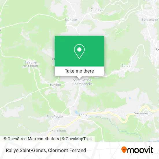 Rallye Saint-Genes map