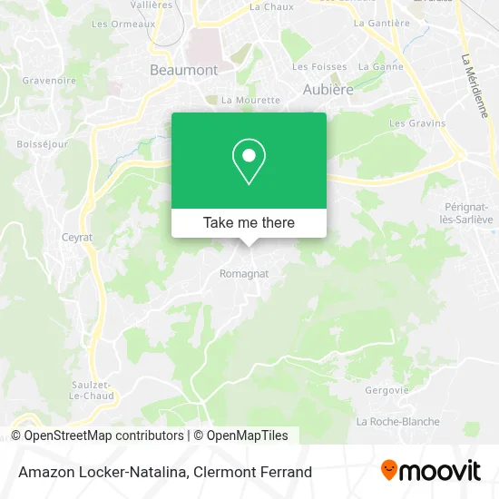 Amazon Locker-Natalina map