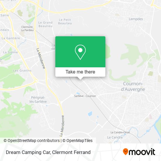 Dream Camping Car map