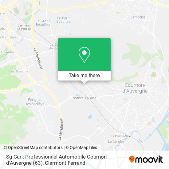 Sg Car : Professionnel Automobile Cournon d'Auvergne (63) map