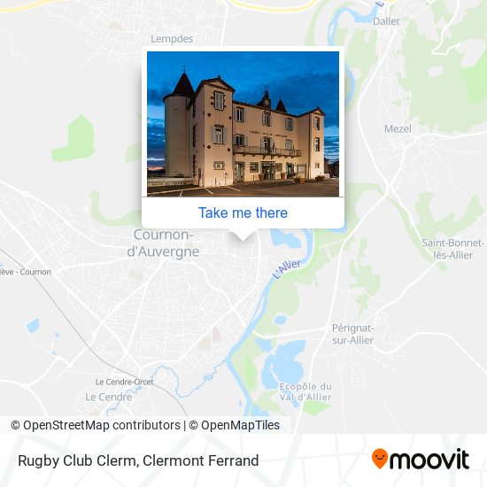 Rugby Club Clerm map