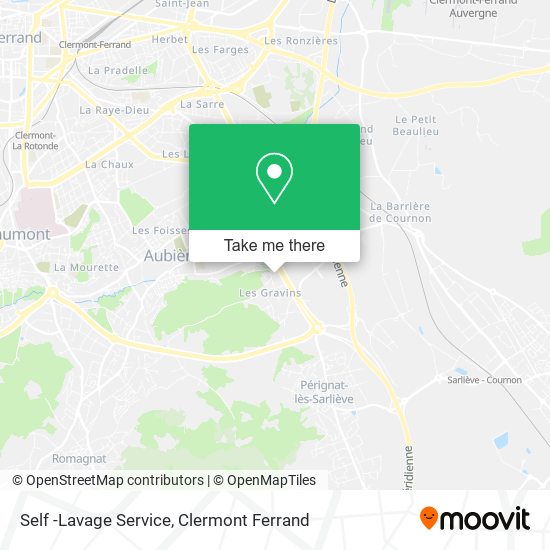 Self -Lavage Service map