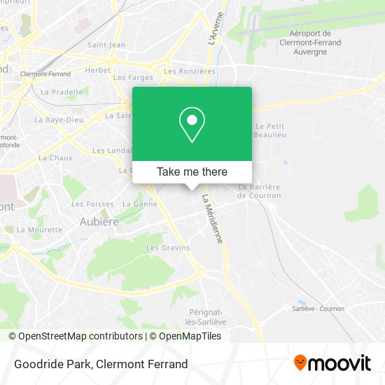 Mapa Goodride Park