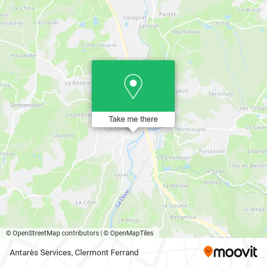 Antarès Services map