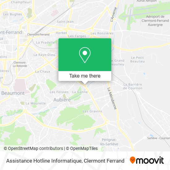 Assistance Hotline Informatique map