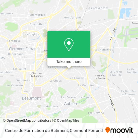 Centre de Formation du Batiment map