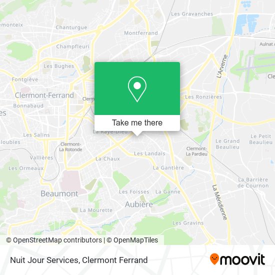 Nuit Jour Services map