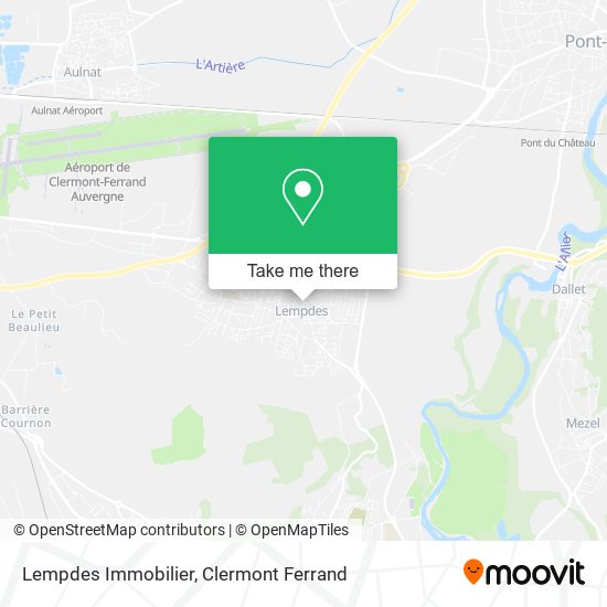 Lempdes Immobilier map