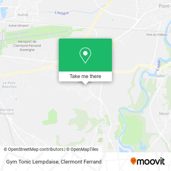 Gym Tonic Lempdaise map
