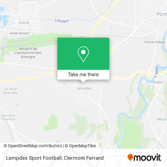 Lempdes Sport Football map