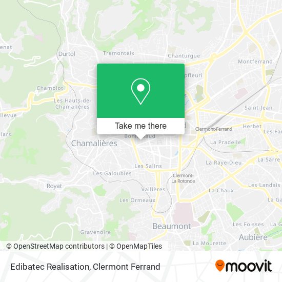 Edibatec Realisation map