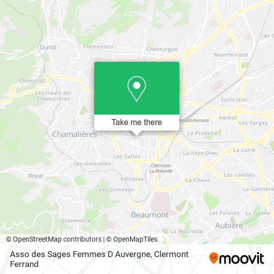 Mapa Asso des Sages Femmes D Auvergne