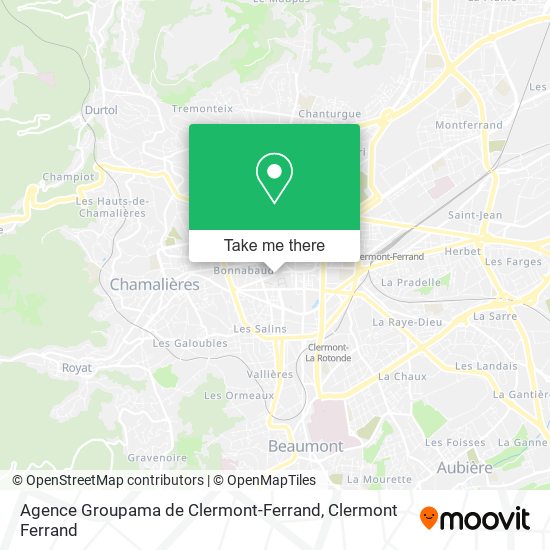 Agence Groupama de Clermont-Ferrand map