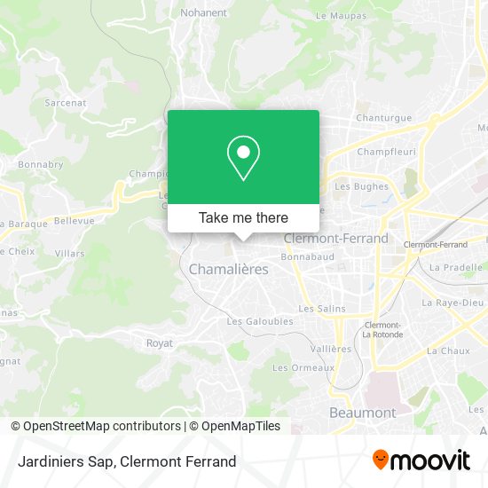 Jardiniers Sap map