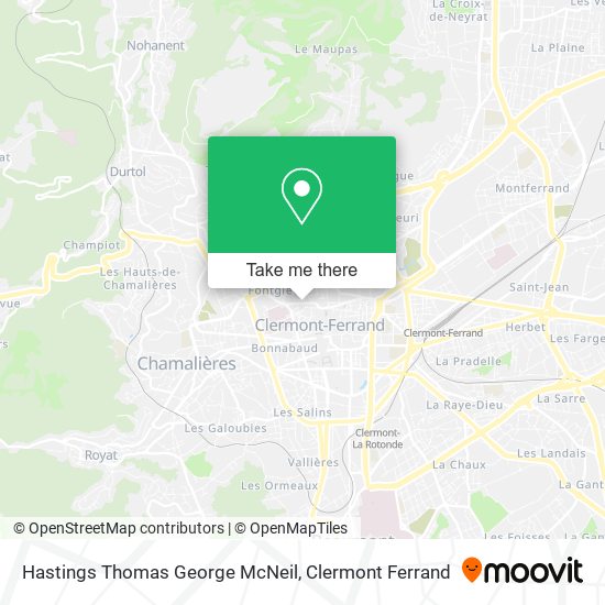 Hastings Thomas George McNeil map