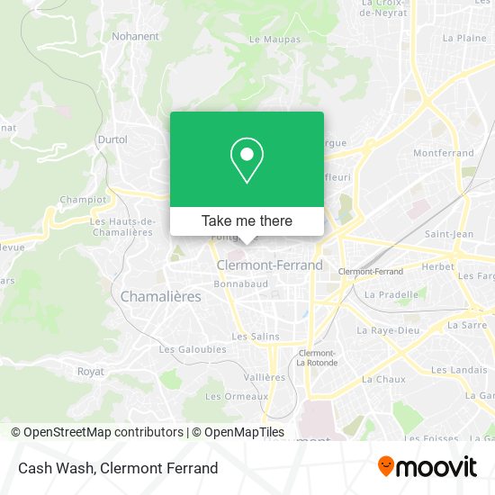 Cash Wash map