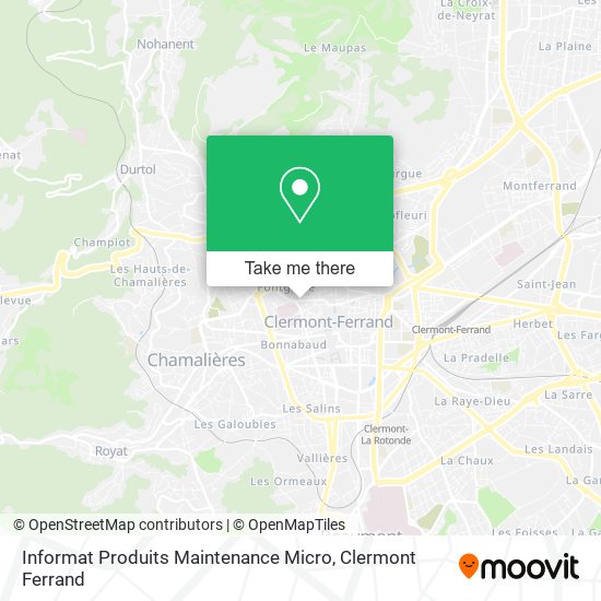 Informat Produits Maintenance Micro map