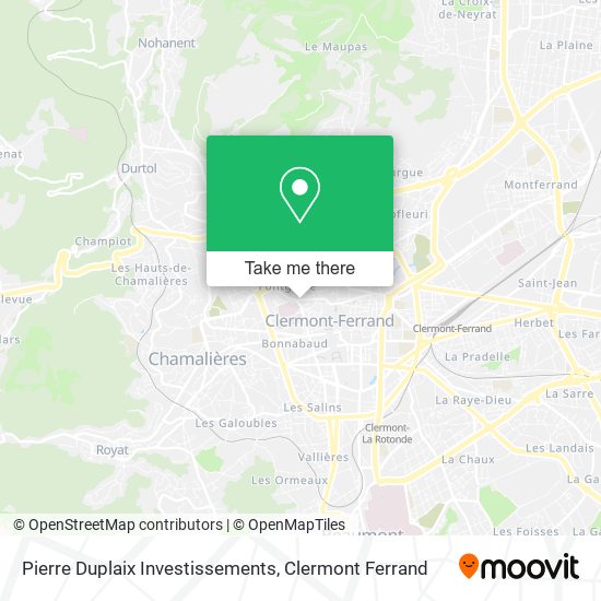 Pierre Duplaix Investissements map