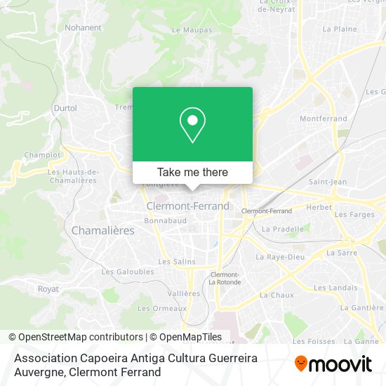 Association Capoeira Antiga Cultura Guerreira Auvergne map