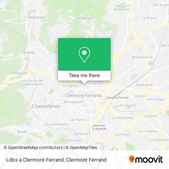 Ldbs à Clermont-Ferrand map