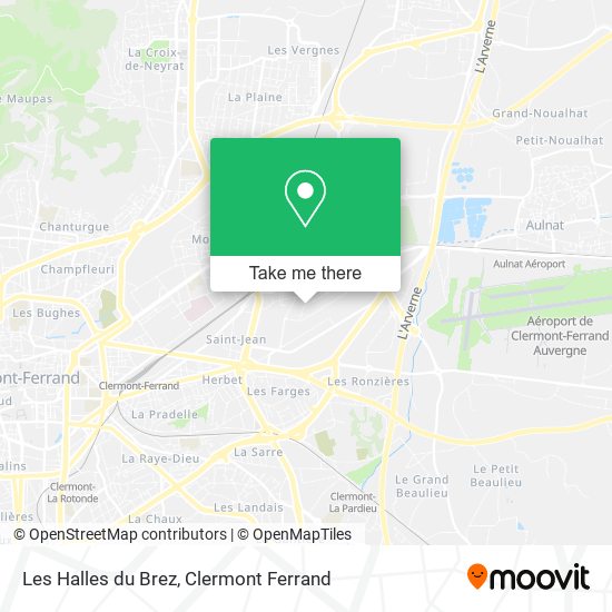 Les Halles du Brez map
