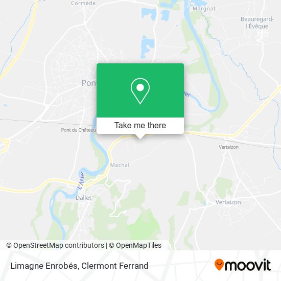 Limagne Enrobés map