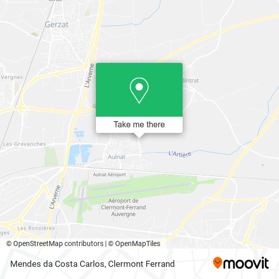 Mendes da Costa Carlos map