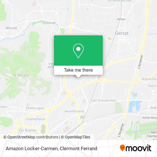 Amazon Locker-Carmen map