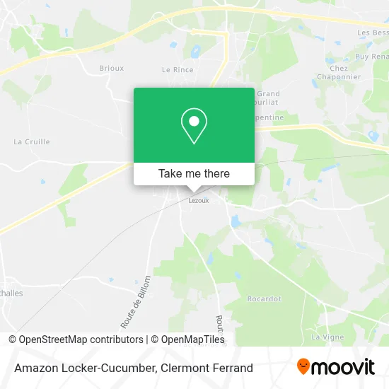 Amazon Locker-Cucumber map