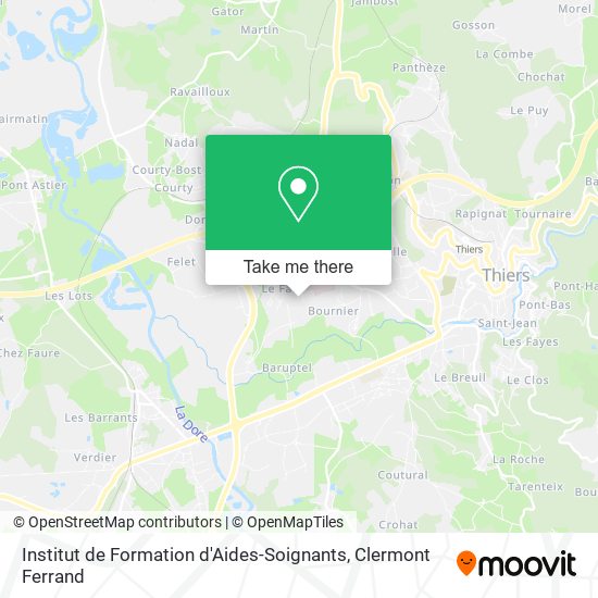 Institut de Formation d'Aides-Soignants map