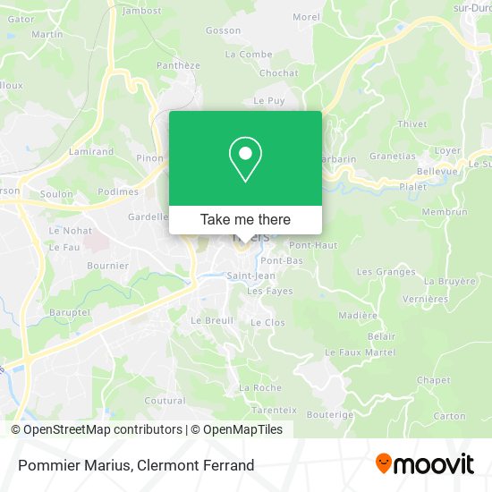 Pommier Marius map