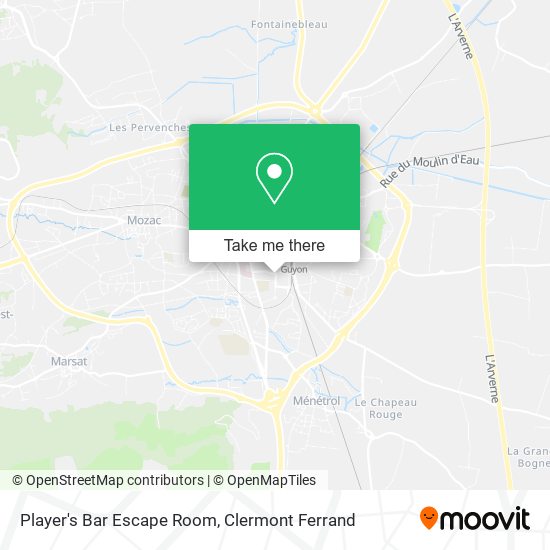 Player's Bar Escape Room map