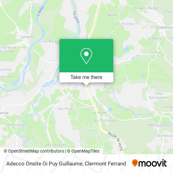 Adecco Onsite Oi Puy Guillaume map
