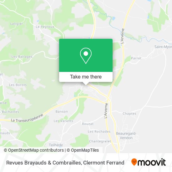 Revues Brayauds & Combrailles map