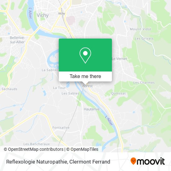 Reflexologie Naturopathie map