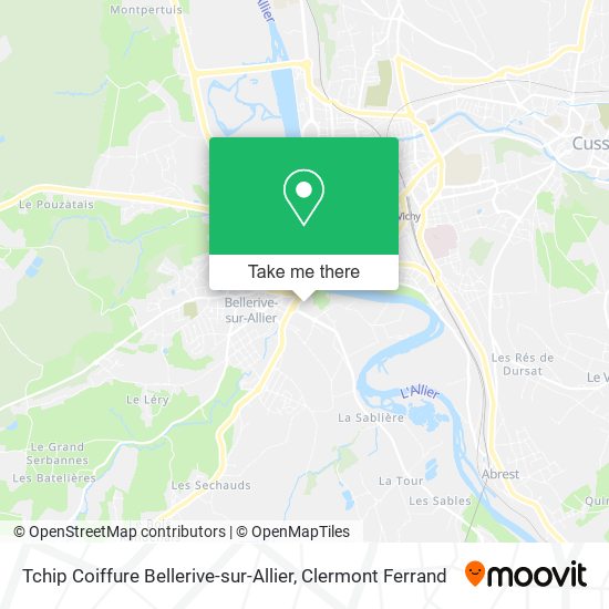 Tchip Coiffure Bellerive-sur-Allier map