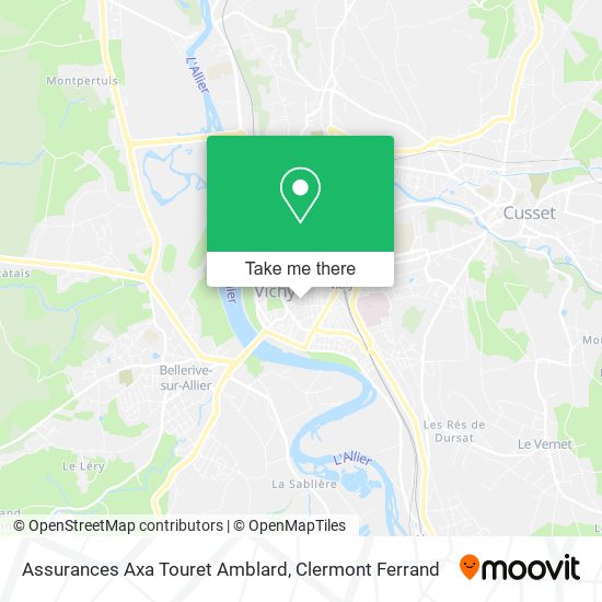 Assurances Axa Touret Amblard map