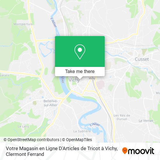 Votre Magasin en Ligne D'Articles de Tricot à Vichy map
