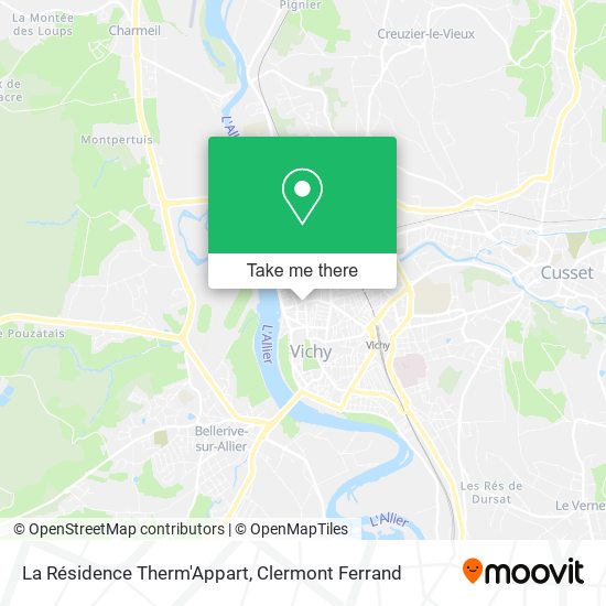 Mapa La Résidence Therm'Appart