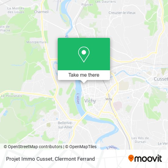 Projet Immo Cusset map