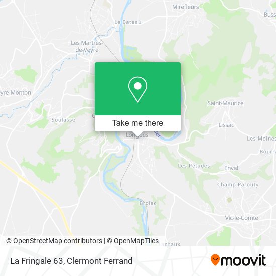 La Fringale 63 map