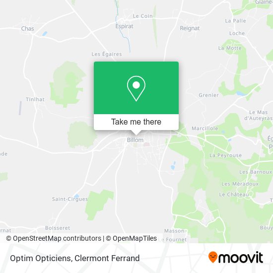 Optim Opticiens map