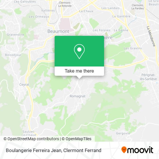 Boulangerie Ferreira Jean map