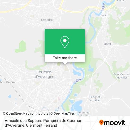 Amicale des Sapeurs Pompiers de Cournon d'Auvergne map