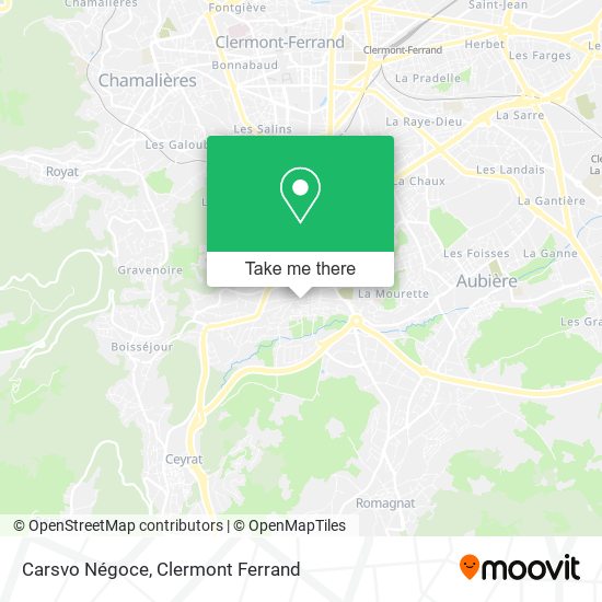 Carsvo Négoce map
