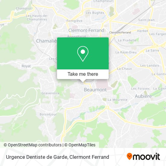 Urgence Dentiste de Garde map