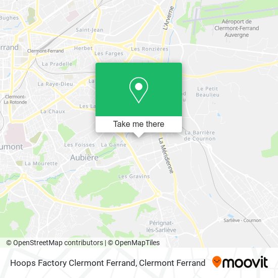 Mapa Hoops Factory Clermont Ferrand